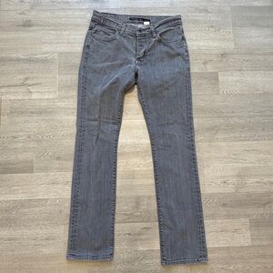 John Varvatos Jeans Mens 32x32 Gray Slim Fit Stretch Denim Button Fly USA Casual